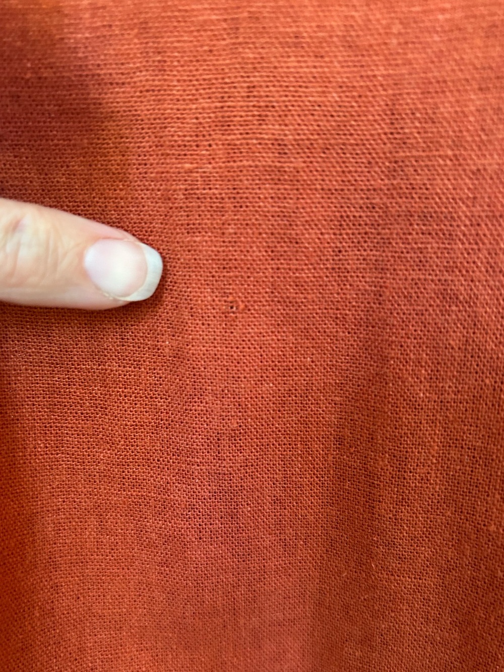 100% Linen Terracotta Midi Dress by UOs Urban Renewal - Picture 14 of 15